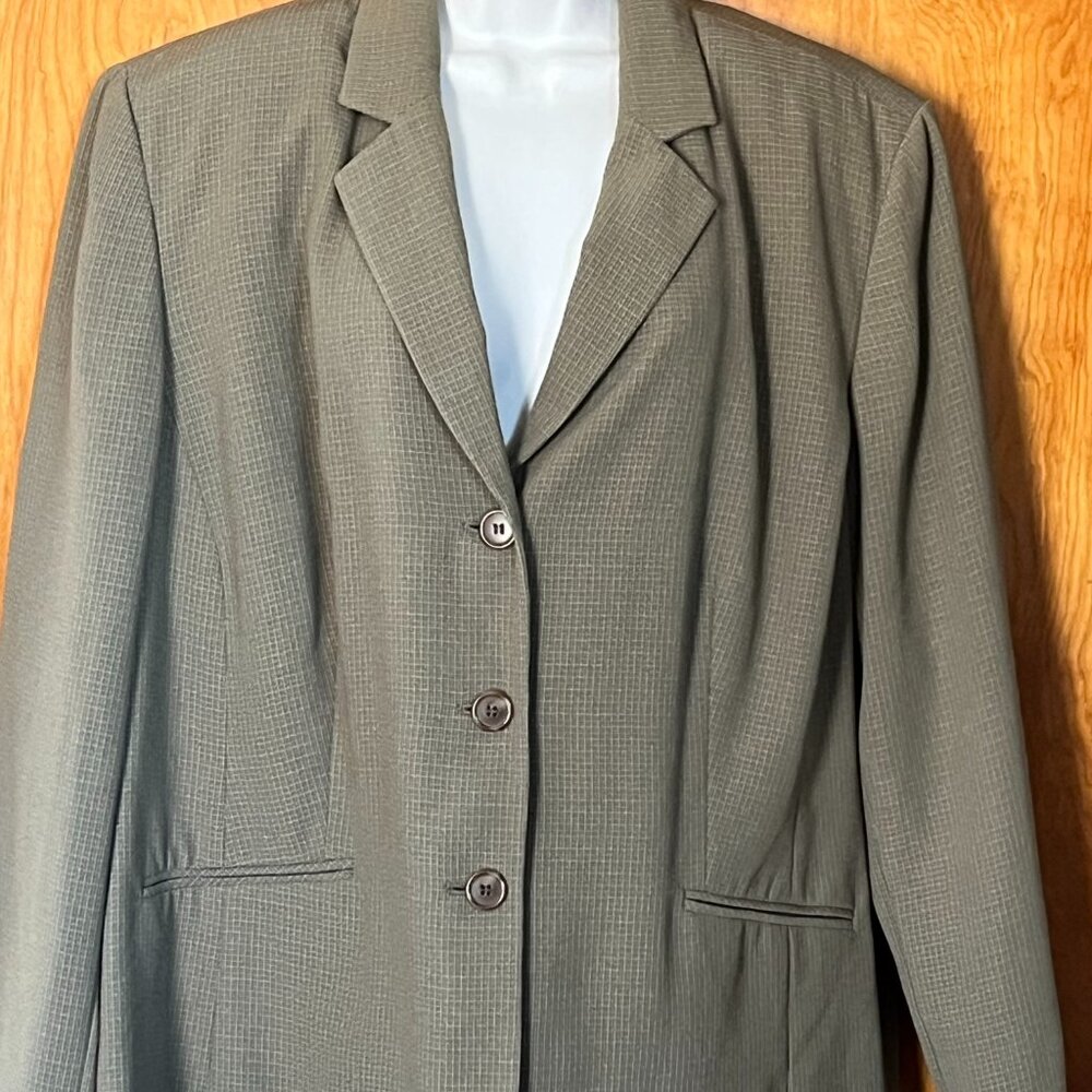 Evan Picone green business jacket/blazer - 22W - DRY CLEAN